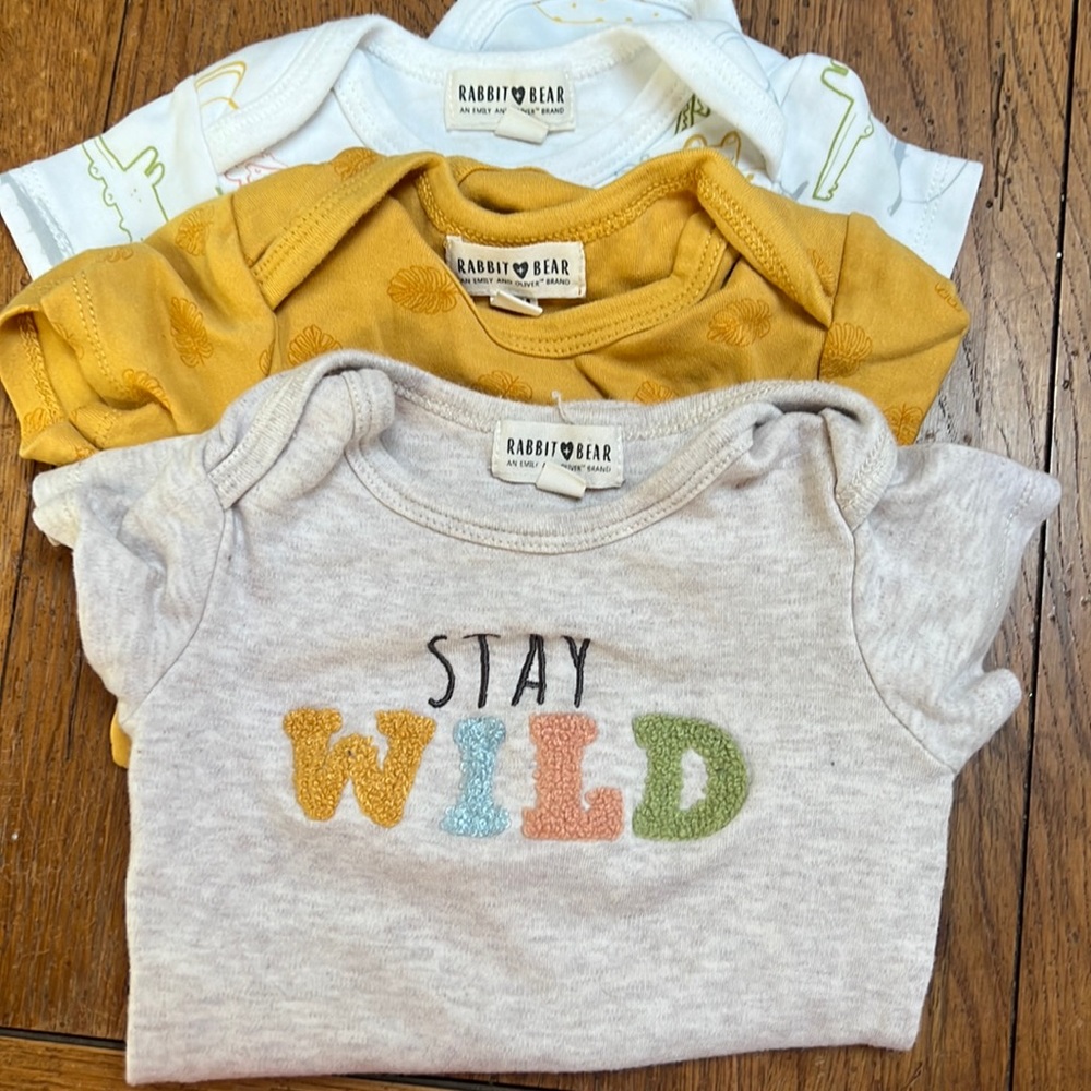 3 Pack Rabbit ❤️Bear 6-9m